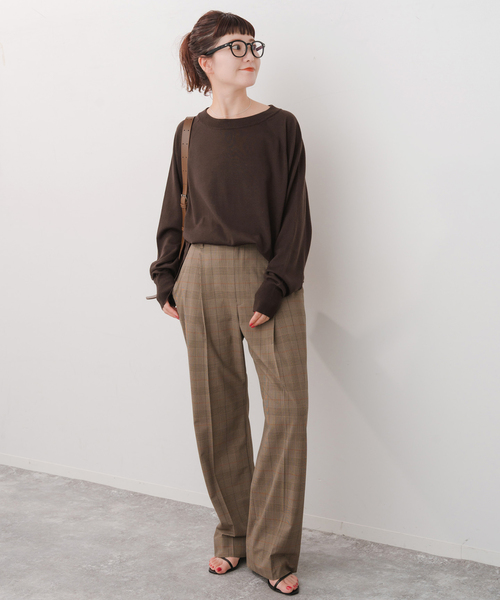 ウォッシャブルラグランスリーブプルオーバー（ニット/セーター