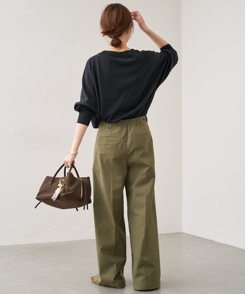 ウォッシャブルラグランスリーブプルオーバー（ニット/セーター