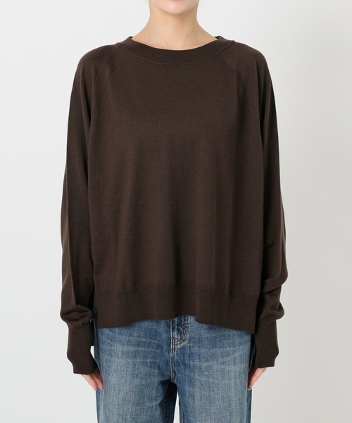 ウォッシャブルラグランスリーブプルオーバー（ニット/セーター