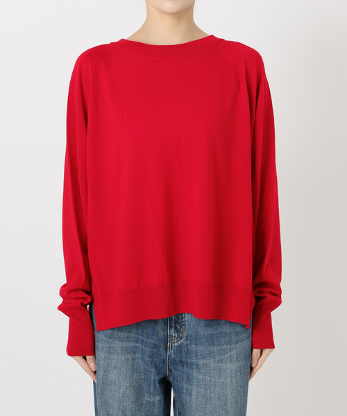 ウォッシャブルラグランスリーブプルオーバー（ニット/セーター