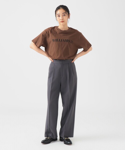 B:MING by BEAMS（ビーミングバイビームス）の「【手洗いOK】ウエストアジャスター パンツ（S～M）（スラックス・レディース・ブラック/ブラウン系その他/チャコールグレー・MEDIUM/SMALL）」の4枚目の写真