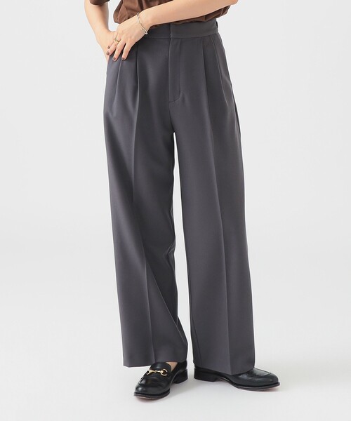 B:MING by BEAMS（ビーミングバイビームス）の「【手洗いOK】ウエストアジャスター パンツ（S～M）（スラックス・レディース・ブラック/ブラウン系その他/チャコールグレー・MEDIUM/SMALL）」の7枚目の写真