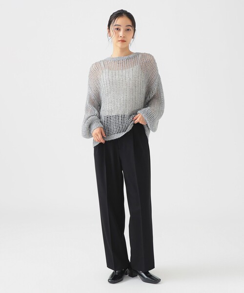 B:MING by BEAMS（ビーミングバイビームス）の「【手洗いOK】ウエストアジャスター パンツ（S～M）（スラックス・レディース・ブラック/ブラウン系その他/チャコールグレー・MEDIUM/SMALL）」の16枚目の写真