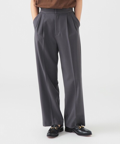 B:MING by BEAMS(ビーミングバイビームス)の「【手洗いOK】ウエストアジャスター パンツ(S~M)(スラックス・レディース・ブラック/ブラウン系その他/チャコールグレー・MEDIUM/SMALL)」の7枚目の写真