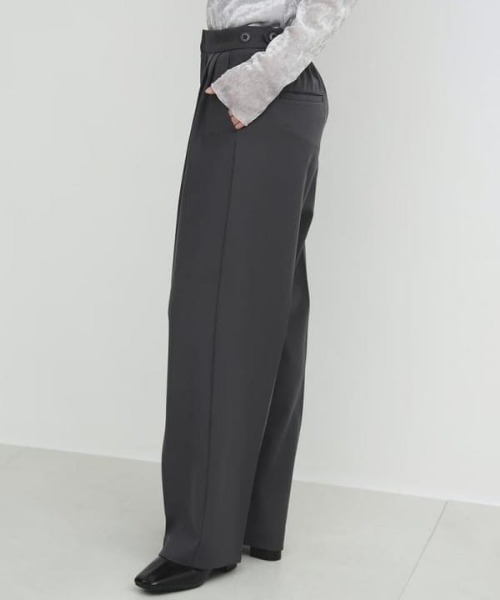B:MING by BEAMS(ビーミングバイビームス)の「【手洗いOK】ウエストアジャスター パンツ(S~M)(スラックス・レディース・ブラック/ブラウン系その他/チャコールグレー・MEDIUM/SMALL)」の4枚目の写真