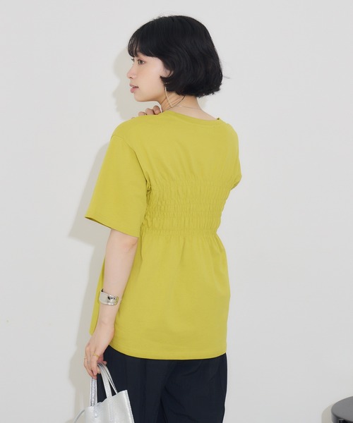 KATHARINE ROSS（キャサリンロス）の「【PILLINI/ピリーニ】シャーリングYELL.Ｔシャツ（Tシャツ/カットソー・レディース・ブルー/イエロー・MEDIUM）」の10枚目の写真