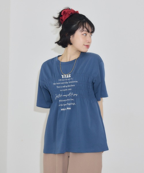 KATHARINE ROSS（キャサリンロス）の「【PILLINI/ピリーニ】シャーリングYELL.Ｔシャツ（Tシャツ/カットソー・レディース・ブルー/イエロー・MEDIUM）」の16枚目の写真