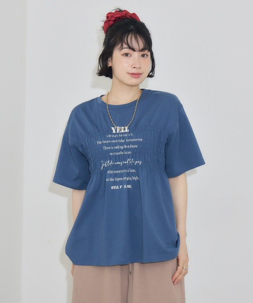 KATHARINE ROSS（キャサリンロス）の「【PILLINI/ピリーニ】シャーリングYELL.Ｔシャツ（Tシャツ/カットソー・レディース・ブルー/イエロー・MEDIUM）」の17枚目の写真