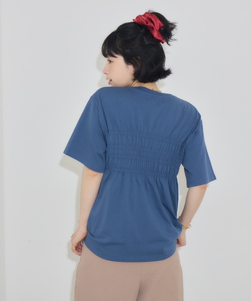 KATHARINE ROSS（キャサリンロス）の「【PILLINI/ピリーニ】シャーリングYELL.Ｔシャツ（Tシャツ/カットソー・レディース・ブルー/イエロー・MEDIUM）」の18枚目の写真