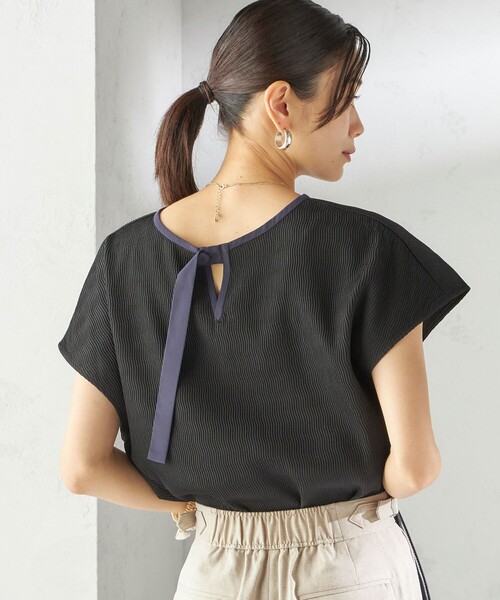 ブラウス シャツ Sleek Wave-print Shirt / ウェーブシャツ レディース 81t1laH829L._UY1000_.jpg