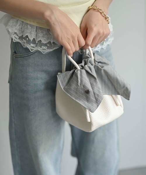 マルチスクエアシュシュ(ハートチャーム・メタリック）（シュシュ