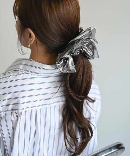 ハンドメイドシュシュM-3870♡グラデーションポリエステル♡ ハンドメイドシュシュM-3870♡グラデーションポリエステル