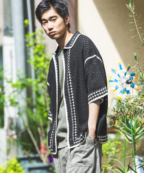 “Scotch & Soda” コットンニットクロシェシャツ Navy 楽天市場】SCOTCH＆SODA【 スコッチ&ソーダ 】292-12408-78