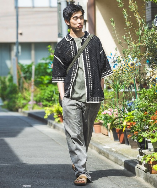 ★TV衣装★　MAISON SPECIAL　ハンドクロシェニットシャツ ☆TV衣装☆ MAISON SPECIAL ハンドクロシェニットシャツ 【公式通販】