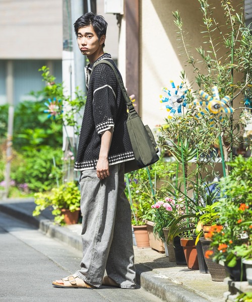niko and...(ニコアンド)の「クロシェ編みラインニットシャツ(シャツ/ブラウス・メンズ・アイボリー/ブラック・LARGE/MEDIUM)」の5枚目の写真