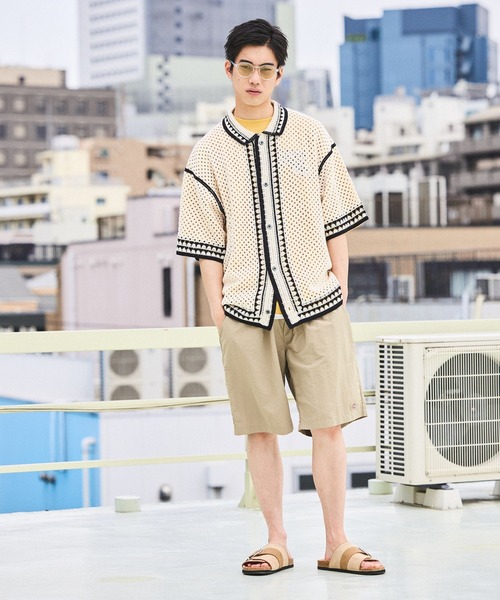 niko and...(ニコアンド)の「クロシェ編みラインニットシャツ(シャツ/ブラウス・メンズ・アイボリー/ブラック・LARGE/MEDIUM)」の9枚目の写真