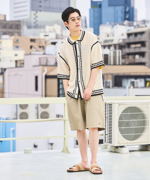 niko and...(ニコアンド)の「クロシェ編みラインニットシャツ(シャツ/ブラウス・メンズ・アイボリー/ブラック・LARGE/MEDIUM)」の10枚目の写真