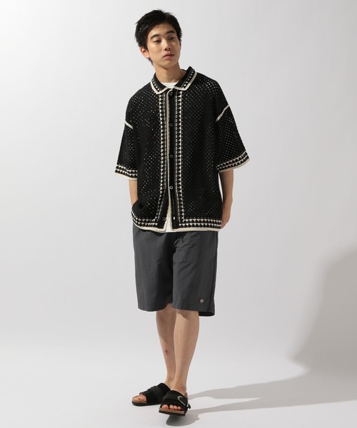 niko and...(ニコアンド)の「クロシェ編みラインニットシャツ(シャツ/ブラウス・メンズ・アイボリー/ブラック・LARGE/MEDIUM)」の14枚目の写真