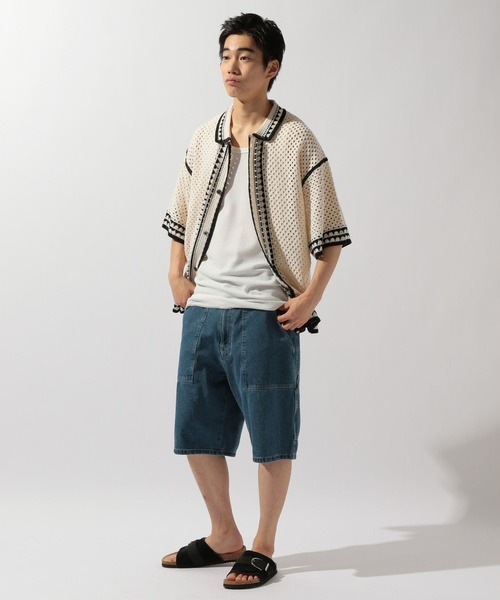 niko and...(ニコアンド)の「クロシェ編みラインニットシャツ(シャツ/ブラウス・メンズ・アイボリー/ブラック・LARGE/MEDIUM)」の19枚目の写真