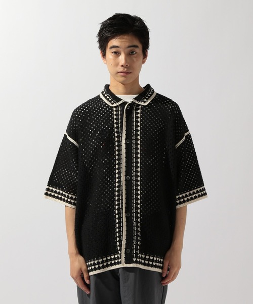 niko and...(ニコアンド)の「クロシェ編みラインニットシャツ(シャツ/ブラウス・メンズ・アイボリー/ブラック・LARGE/MEDIUM)」の22枚目の写真