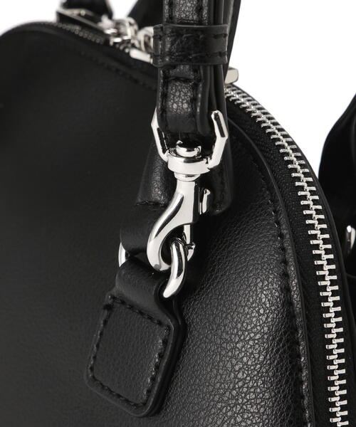 NATURAL BEAUTY BASIC（ナチュラルビューティーベーシック）の「◇ボウリボンミニボストンバッグ（ボストンバッグ・レディース・ブラック/ダークブラウン/ホワイト系その他・ﾌﾘ-）」の7枚目の写真