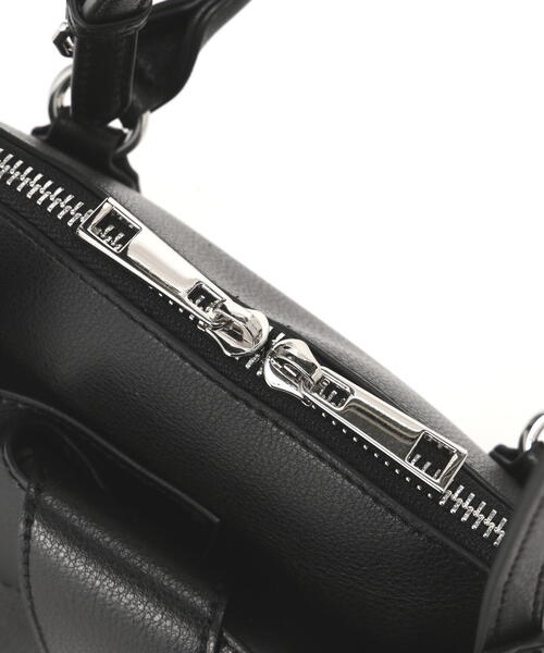 NATURAL BEAUTY BASIC（ナチュラルビューティーベーシック）の「◇ボウリボンミニボストンバッグ（ボストンバッグ・レディース・ブラック/ダークブラウン/ホワイト系その他・ﾌﾘ-）」の10枚目の写真