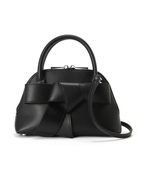 NATURAL BEAUTY BASIC（ナチュラルビューティーベーシック）の「◇ボウリボンミニボストンバッグ（ボストンバッグ・レディース・ブラック/ダークブラウン/ホワイト系その他・ﾌﾘ-）」の17枚目の写真