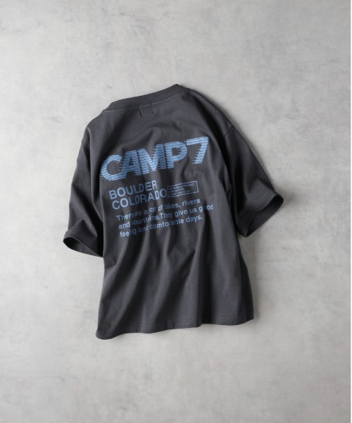 CAMP7（キャンプセブン）の「【CAMP7】バックプリントＴシャツ（Tシャツ/カットソー・キッズ・ホワイト/ダークグレー・130/140/150/160）」の2枚目の写真