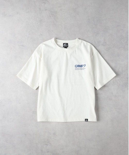 CAMP7（キャンプセブン）の「【CAMP7】バックプリントＴシャツ（Tシャツ/カットソー・キッズ・ホワイト/ダークグレー・130/140/150/160）」の4枚目の写真