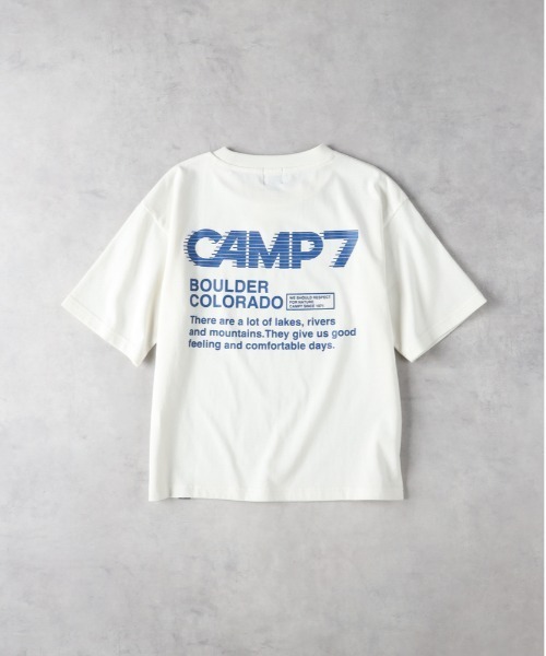CAMP7（キャンプセブン）の「【CAMP7】バックプリントＴシャツ（Tシャツ/カットソー・キッズ・ホワイト/ダークグレー・130/140/150/160）」の5枚目の写真