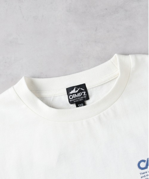 CAMP7（キャンプセブン）の「【CAMP7】バックプリントＴシャツ（Tシャツ/カットソー・キッズ・ホワイト/ダークグレー・130/140/150/160）」の8枚目の写真