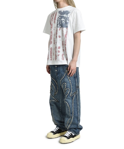 Thug Club(サグクラブ)の「OLD GLORY T-SHIRT(Tシャツ/カットソー・メンズ・ホワイト・3/4)」の4枚目の写真