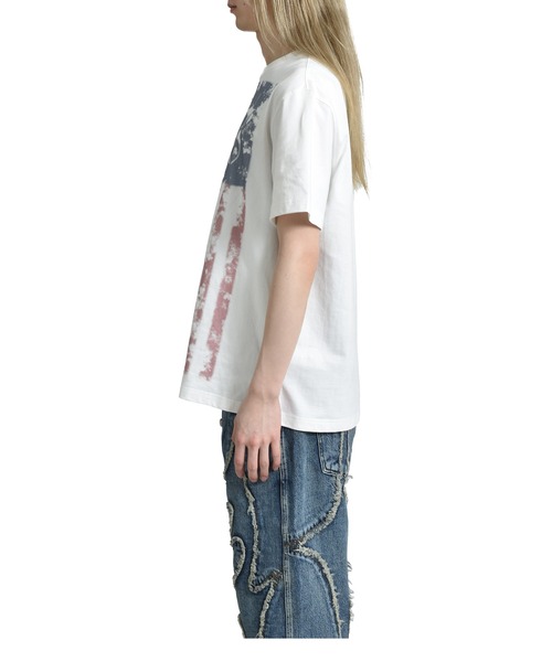 Thug Club(サグクラブ)の「OLD GLORY T-SHIRT(Tシャツ/カットソー・メンズ・ホワイト・3/4)」の3枚目の写真