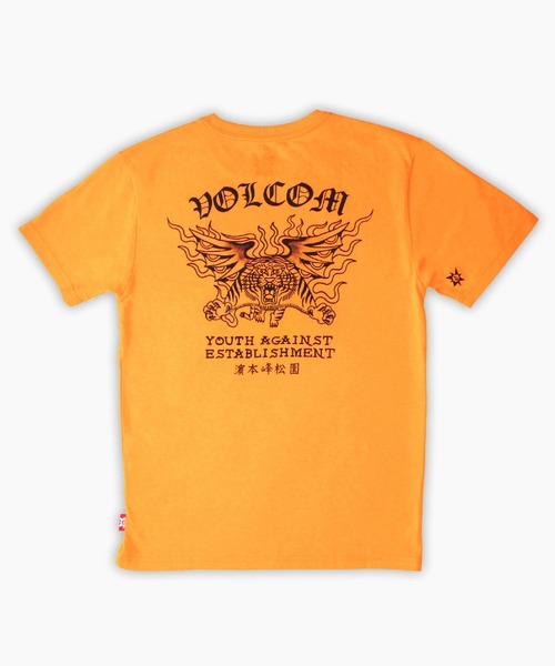 VOLCOM(ボルコム)の「【VOLCOM/ボルコム】Tokyo True Featured Artist YUSUKE TIGER Short Sleeve Tee/キッズバックプリント半袖Tシャツ(Tシャツ/カットソー・キッズ・ブラック/オレンジ/ホワイト・SMALL/MEDIUM/LARGE/X-LARGE)」の3枚目の写真