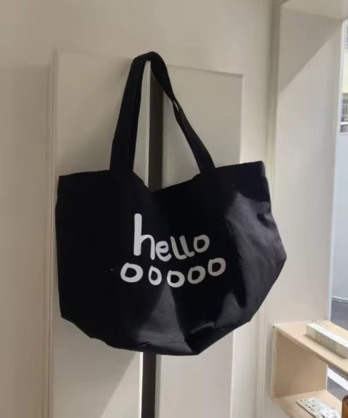 Port（ポート）の「【 Port / ポート 】 hello カラー ビッグ トートバッグ #（トートバッグ・レディース・レッド/ホワイト/オレンジ/ブルー/ブラック/パープル・FREE）」の3枚目の写真