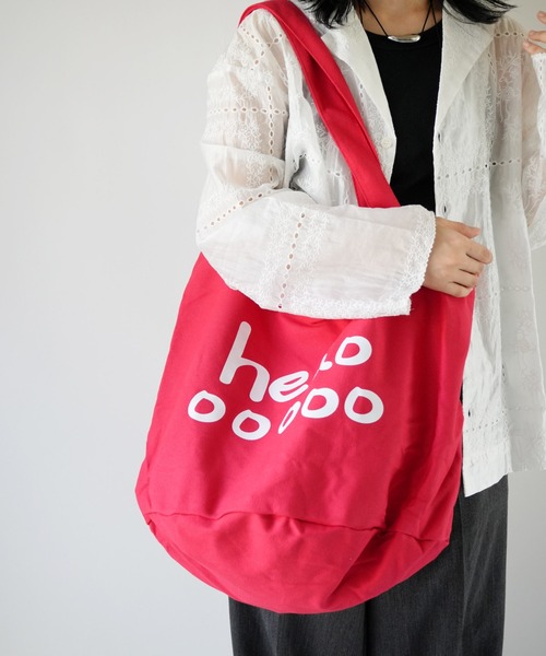 Port（ポート）の「【 Port / ポート 】 hello カラー ビッグ トートバッグ #（トートバッグ・レディース・レッド/ホワイト/オレンジ/ブルー/ブラック/パープル・FREE）」の11枚目の写真