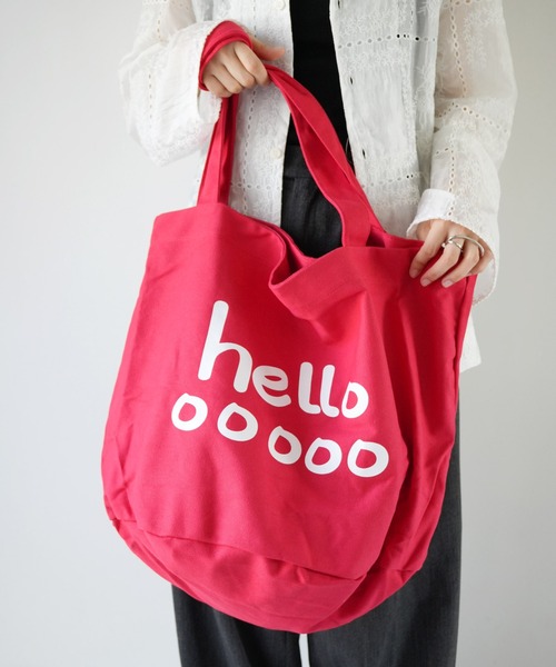 Port（ポート）の「【 Port / ポート 】 hello カラー ビッグ トートバッグ #（トートバッグ・レディース・レッド/ホワイト/オレンジ/ブルー/ブラック/パープル・FREE）」の13枚目の写真