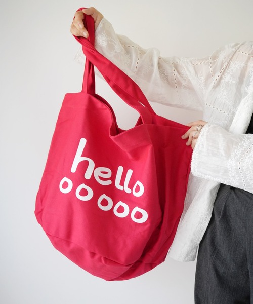 Port（ポート）の「【 Port / ポート 】 hello カラー ビッグ トートバッグ #（トートバッグ・レディース・レッド/ホワイト/オレンジ/ブルー/ブラック/パープル・FREE）」の14枚目の写真