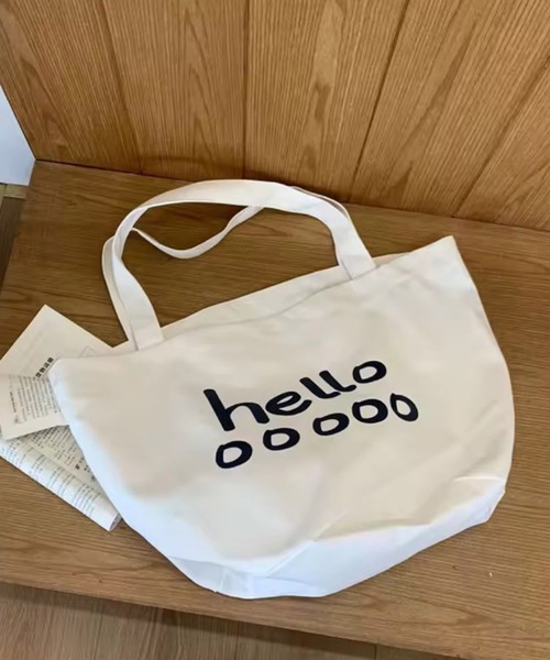 Port（ポート）の「【 Port / ポート 】 hello カラー ビッグ トートバッグ #（トートバッグ・レディース・レッド/ホワイト/オレンジ/ブルー/ブラック/パープル・FREE）」の19枚目の写真