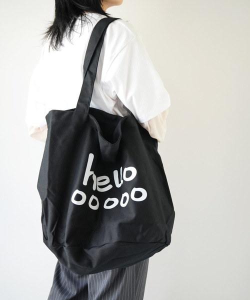 Port（ポート）の「【 Port / ポート 】 hello カラー ビッグ トートバッグ #（トートバッグ・レディース・レッド/ホワイト/オレンジ/ブルー/ブラック/パープル・FREE）」の21枚目の写真