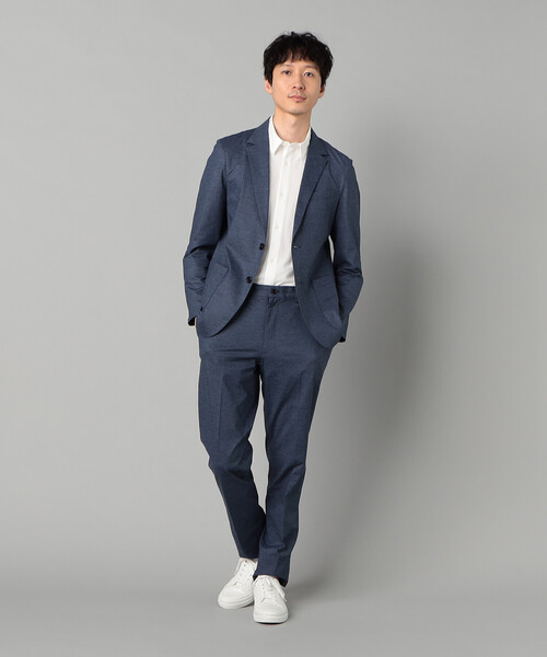 COMME CA MEN(コムサメン)の「TIOTIO加工 シアサッカージャージー 七分袖シャツ(シャツ/ブラウス・メンズ・ネイビー/ホワイト・L/M/S)」の13枚目の写真