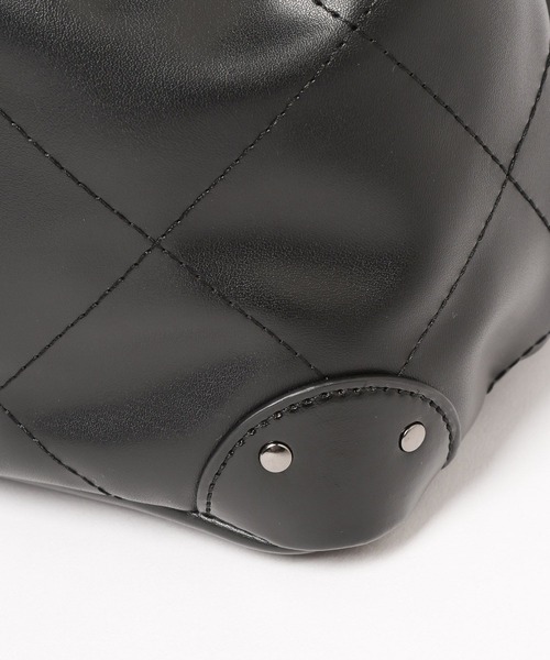 HARE（ハレ）の「キルティングキンチャクバッグ(HARE)（ショルダーバッグ・レディース・ブラック・FREE）」の12枚目の写真