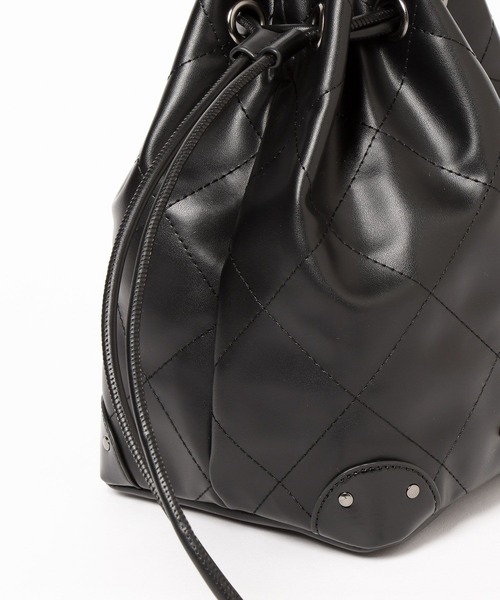 HARE（ハレ）の「キルティングキンチャクバッグ(HARE)（ショルダーバッグ・レディース・ブラック・FREE）」の13枚目の写真