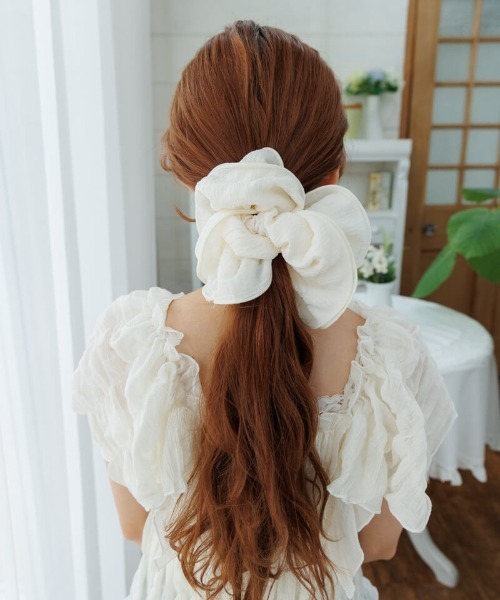 flower（フラワー）の「ビッグセーラーシュシュ（シュシュ・レディース・アイボリー/ブラック・FREE）」の19枚目の写真