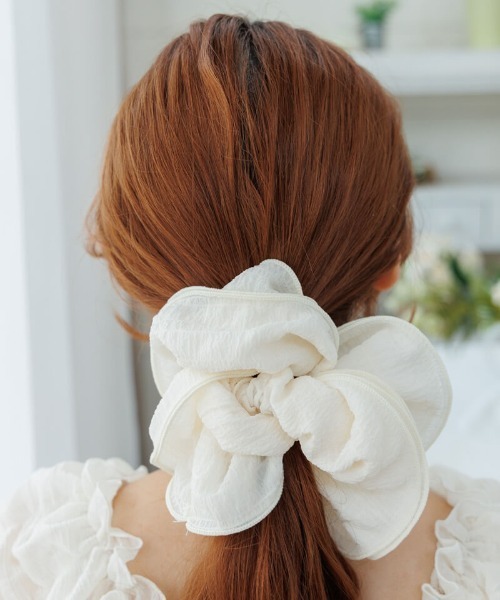 flower（フラワー）の「ビッグセーラーシュシュ（シュシュ・レディース・アイボリー/ブラック・FREE）」の18枚目の写真