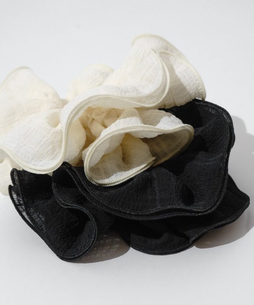 flower（フラワー）の「ビッグセーラーシュシュ（シュシュ・レディース・アイボリー/ブラック・FREE）」の9枚目の写真