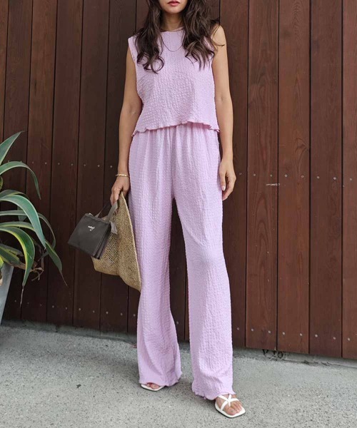 esutoreja(エストレジャ)の「リボンベストセットアップ(セットアップ・レディース・ピンク/ベージュ/ブラック・FREE)」の14枚目の写真