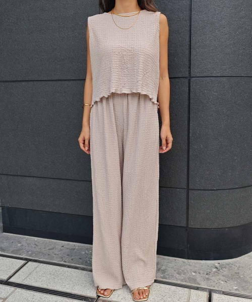 esutoreja(エストレジャ)の「リボンベストセットアップ(セットアップ・レディース・ピンク/ベージュ/ブラック・FREE)」の16枚目の写真