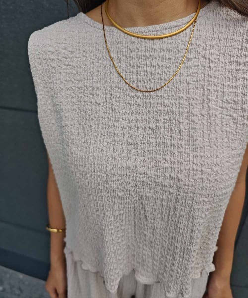 esutoreja(エストレジャ)の「リボンベストセットアップ(セットアップ・レディース・ピンク/ベージュ/ブラック・FREE)」の17枚目の写真