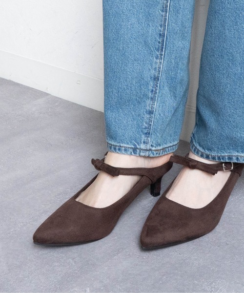 Fabby fabby（ファビィーファビィー）の「ストラップリボンヒールサンダル（サンダル・レディース・ブラック/ブラウン系その他/ブラック系その他/シルバー/レッド・MEDIUM/LARGE/SMALL）」の3枚目の写真